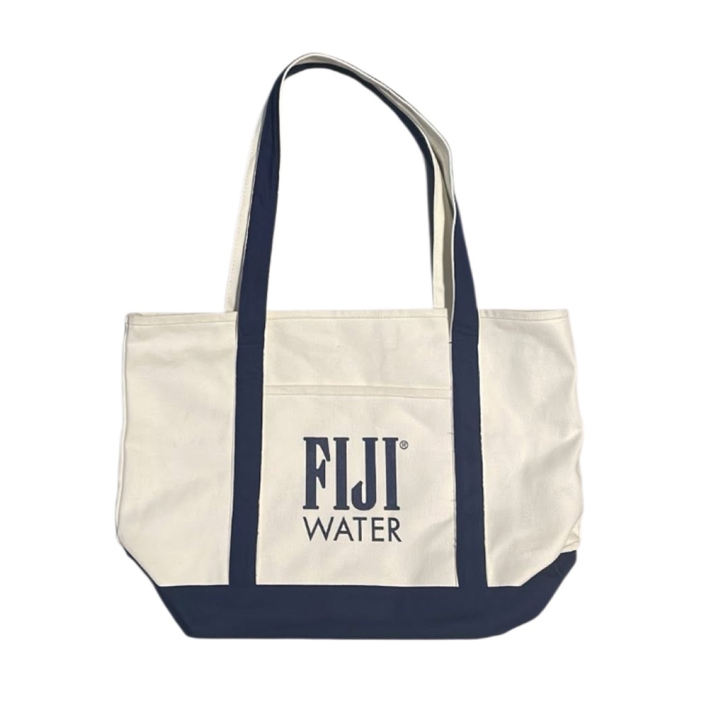 Fiji Water Canvas Shopper Tote Bag